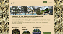 Desktop Screenshot of oakleafresidents.com